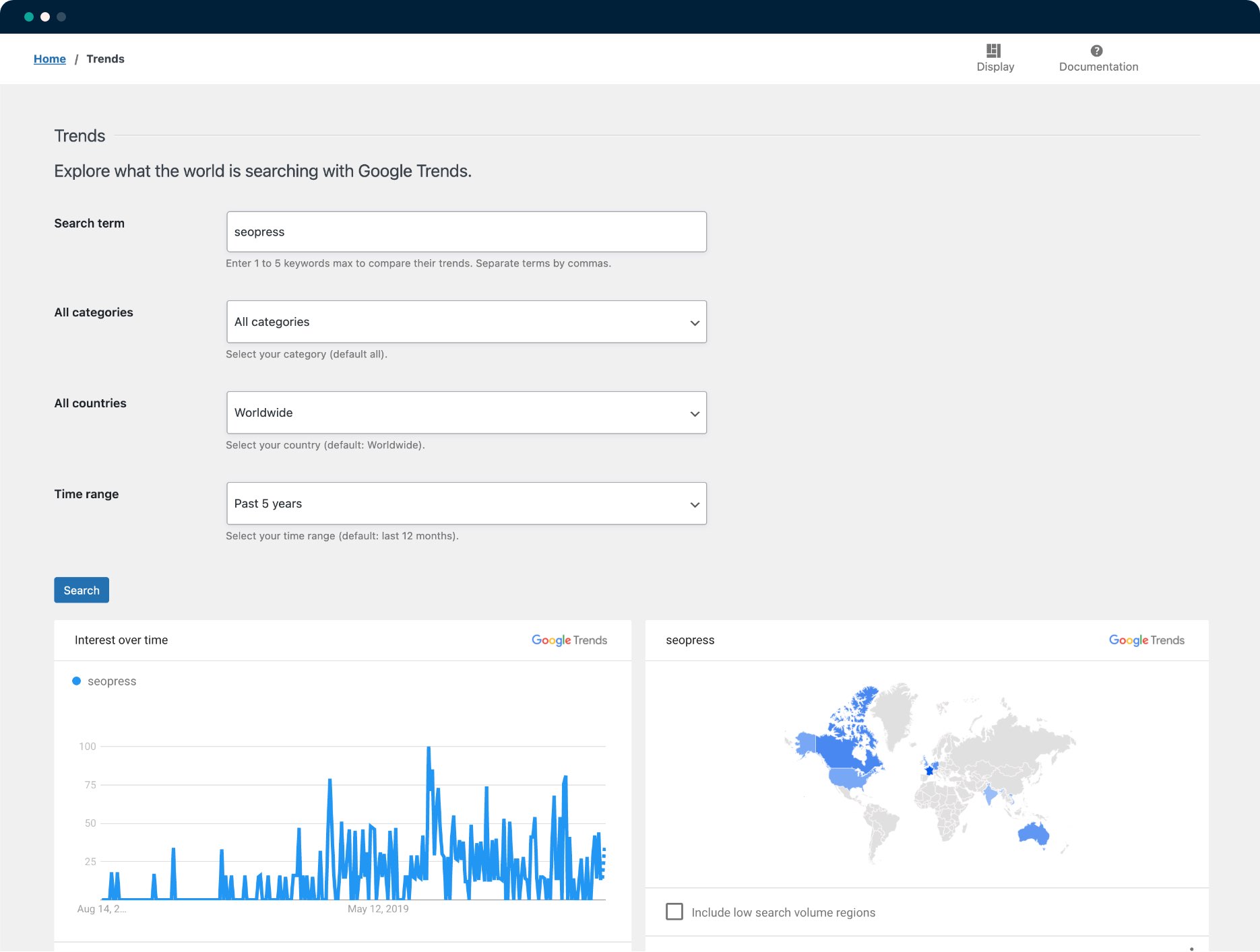 Google Trends - SEOPress Insights