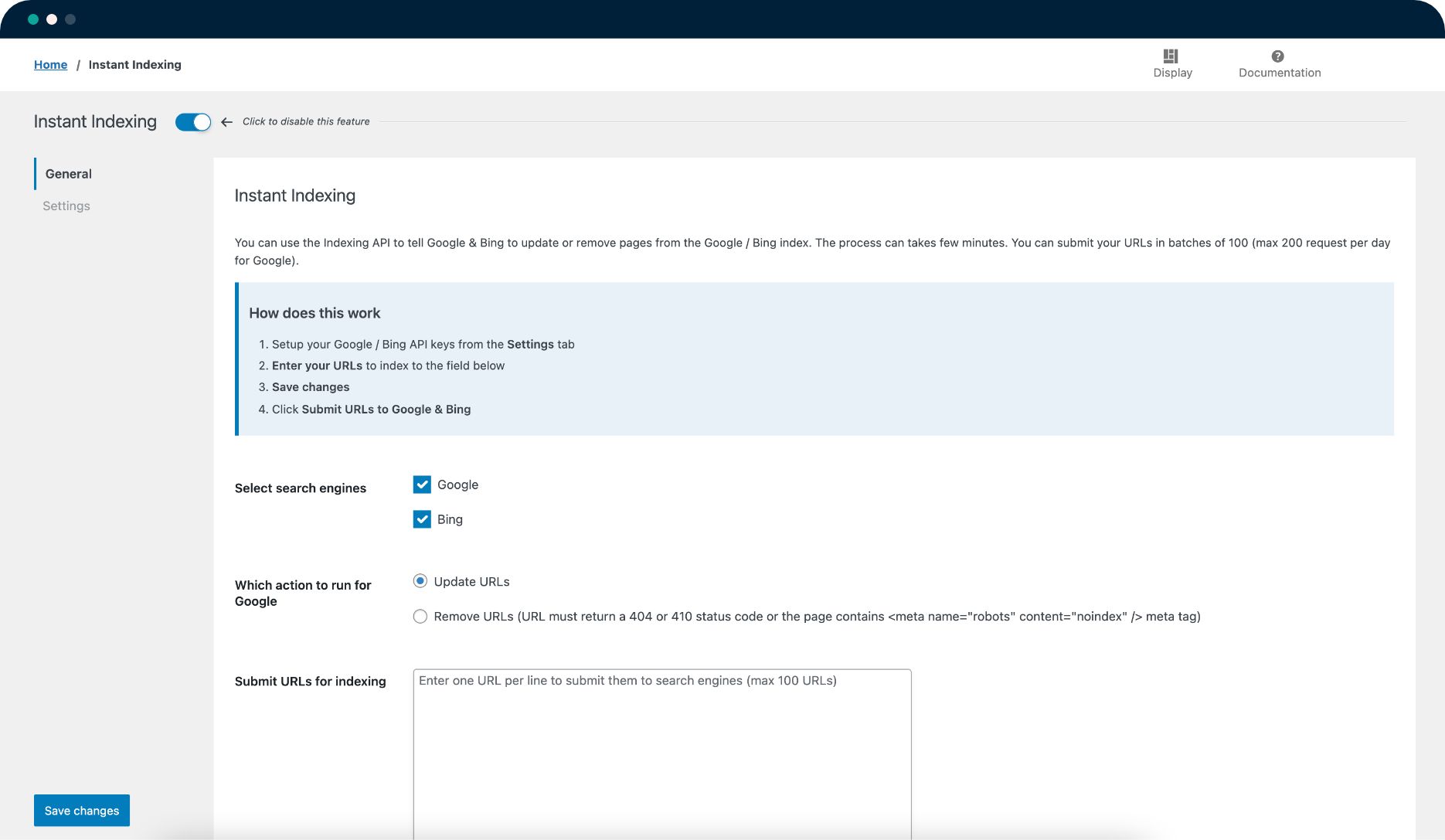 Google Indexing API & API IndexNow