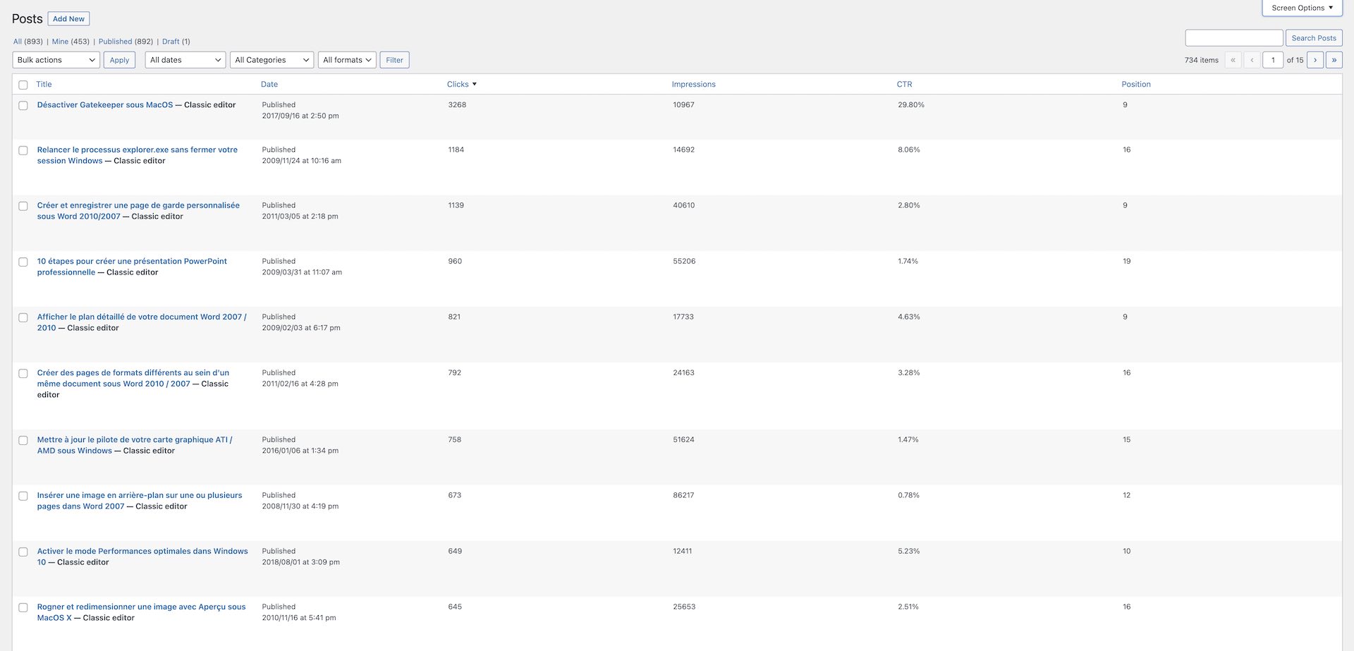 Google Search Console integration - SEOPress PRO