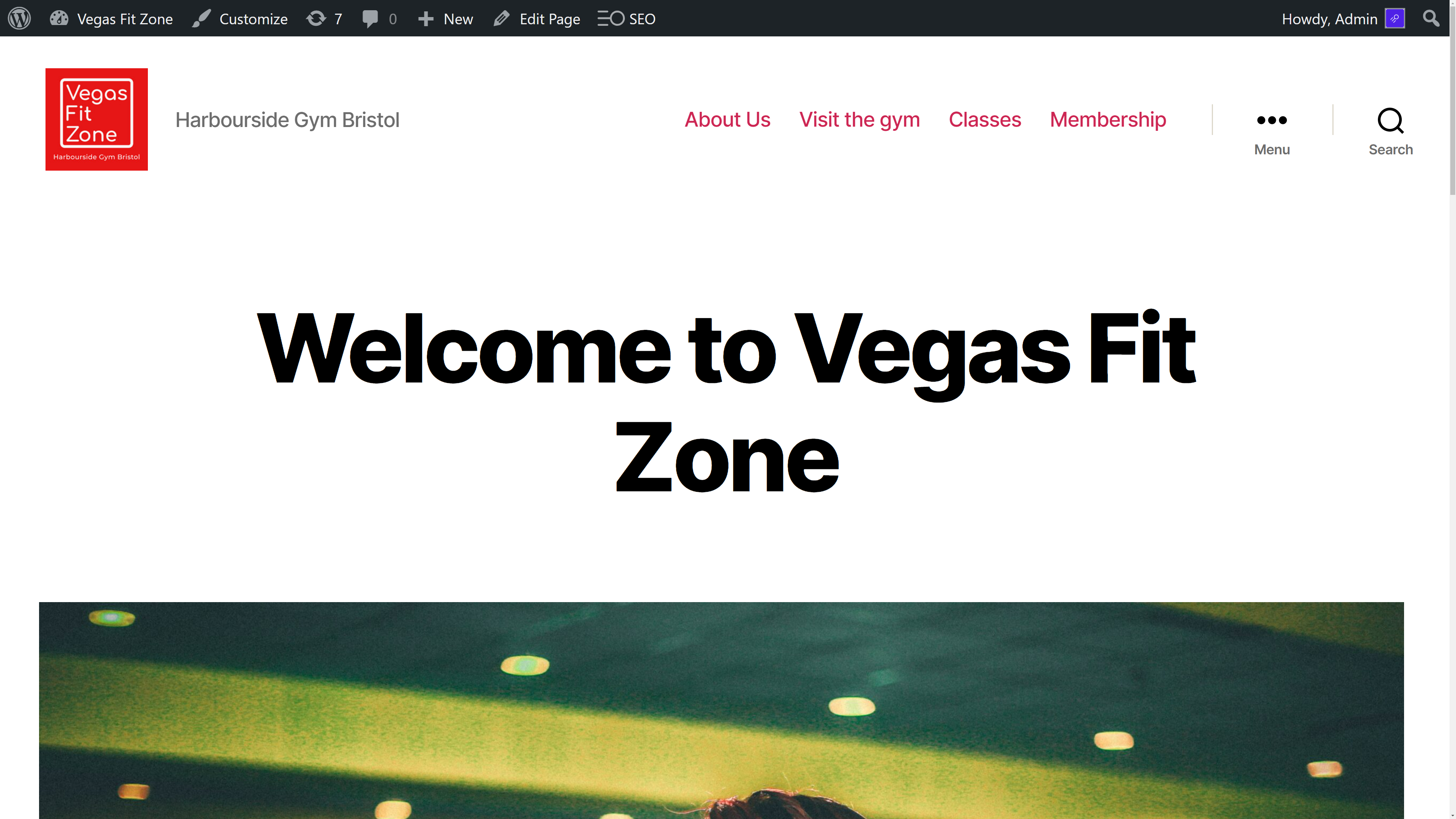 Fictive WordPress site