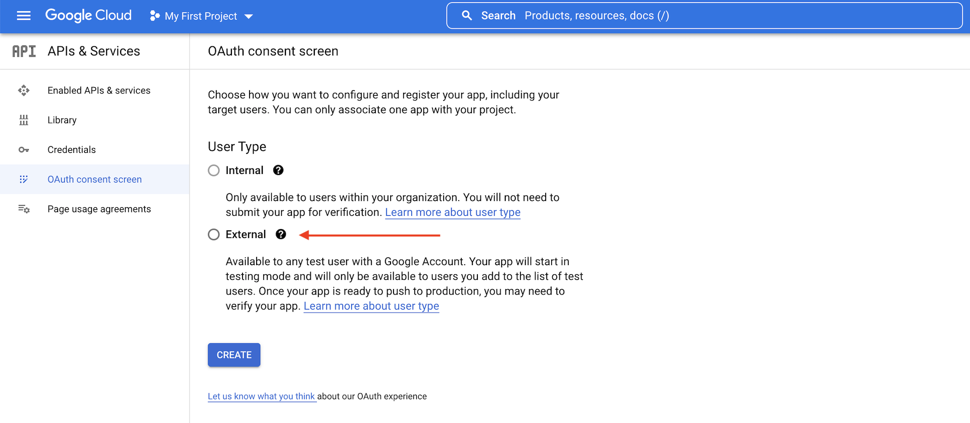OAuth consent screen - Google Cloud Console