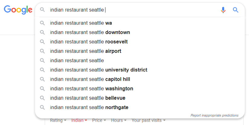 Google Suggestions